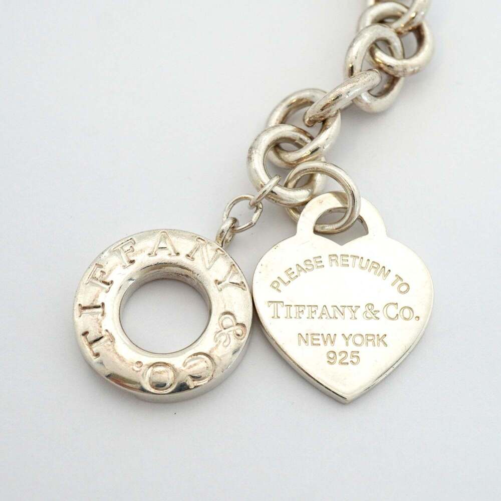 TIFFANY Silver Heart Charm Bracelet - Picture 5 of 7